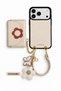 Hera Series iPhone 18 Pro / 17 Pro Compatible Flower Magsafe Wallet, Charm, Wristband, Case Set of 4 in Beige