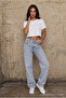 Women's Round Neck Relaxed Fit Short Sleeve Basic Crop T-Shirt - 4