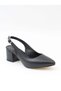 Tam 725 Black Thick Heeled Women's Sandals - 2