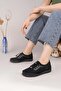 Sdf 702-1 Black Emerald Rubber Laced Women's Shoes - 4