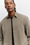 Men's Mink Classic Collar Easy-Ironing Wrinkle-Resistant Water-Repellent Comfort Fit Shirt Jacket A62Y2531 - 2