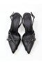 Uraz 500 Black Heeled Women's Sandals - 8