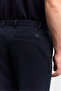 Men's Navy Blue Classic Waist Cotton Blend Elastane Relaxed Fit Trousers A62Y3061 - 3