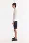 Men's Ecru Crew Neck Easy-Ironing Wrinkle-Resistant Regular Fit Sweater A61Y5002 - 3