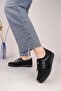 Sdf 702-1 Black Emerald Rubber Laced Women's Shoes - 2