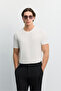 Men's Black Classic Relaxed Fit Trousers with Elastic Waist and Armur Pattern A62Y3013 - 7