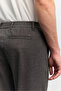 Men's Brown Classic Elastic Waist Soft Touch Relaxed Fit Trousers A62Y3068 - 4