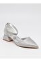 Ermod 301 Silver Glitter Heeled Women's Shoes - 6