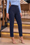 High Waist Pleated Slim Fit Office Trousers - 2