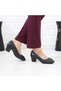 Desca 220 Black Laser Heeled Casual Women's Shoes - 3