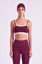 Double Layered Strap Fabiola Bustier Burgundy - 6