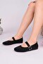 Gabbel 305 Black Suede Black Stone Women's Ballerinas - 2