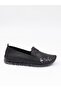 Knc 23 Black Genuine Soft Leather Women's Shoes - 5