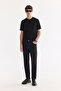 Men's Black Stone Washed Cotton Elastane Madrid Comfort Slim Fit Jean Trousers A61Y3510 - 7