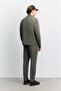 Men's Khaki Classic Collar Zippered Technical Fabric Comfort Fit Shirt Jacket A62Y2508 - 5