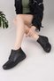42645 Black Fur Lined Bone Protrusion Women's Boots - 3