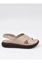 Mns 153 Beige Genuine Soft Leather Women's Sandals - 5