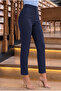High Waist Pleated Slim Fit Office Trousers