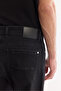 Men's Black Stone Washed Cotton Elastane Madrid Comfort Slim Fit Jean Trousers A61Y3510 - 6