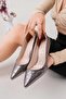 Özma 6175 Platinum Heeled Women's Stiletto - 4