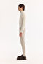Men's Beige Side Elastic Quick-Drying Wrinkle-Free Slim Fit Trousers A52Y3077 - 6