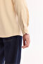 Men's Mink Buttoned Collar Linen Blend Slim Fit Shirt B002001 - 6