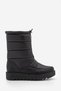 Women's Snow Boots Thick Serrated Fur Inside Sole Front Zipper Elastic Deviza black - 3