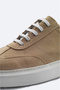 Beige Casual Shoes - 100% Suede Leather, Flexible Sole B 008002 - 3