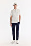 Men's White Polo Collar Zippered Anti-Wrinkle Quick-Drying Technical Fabric Regular Fit T-Shirt A61Y1106 - 5