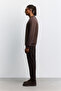 Men's Brown Crew Neck 3 Thread Threaded -4 Degree Resistant Regular Fit Sweatshirt A62Y1291 - 3