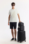 Men's Ecru Crew Neck Printed Bi-Stretch Interlock Regular Fit T-Shirt A51Y1072 - 7