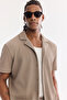 Men's Mink Apaj Collar Buttoned Short Sleeve Regular Fit Shirt A61Y2241 - 5
