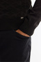 Men's Black Crew Neck Textured Regular Fit Knitwear Sweater E005110 - 3