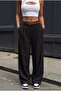 High Waist Belted Oversize Loose Elastic Waist Palazzo Trousers
