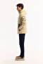 Men's Beige Hooded Goose down Water Repellent Windproof -10 Degree Resistant Regular Fit Puffer Coat - 5