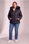 Black Quilted Puffer Jacket - Plus Size Lined