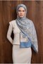 Ethnic Voile Shawl - Baby Blue - 4456- 769