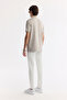 Men's Gray Polo Neck Bi-Stretch Printed Interlock Regular Fit T-Shirt A51Y1007 - 4