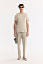 Men's Beige Crew Neck Breathable Soft Touch Printed Regular Fit T-Shirt A61Y1021 - 7