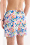 Men's White Quick-Drying Printed Relaxed Fit Swim Shorts with Bag A61Y3802 - 6