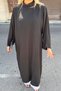 Dress with Double Slits at the Hem - 7