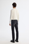 Men's Black Classic Waist Vintage Washed Overdy Berlin Slim Fit Jean Trousers A42Y3511 - 4