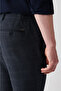 Men's Navy Blue 360 Degree Flexible Side Elastic Waist Suit Pants A32Y3251 - 7