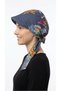 Denim Hat Floral Pattern Ready-Made Turban Hijab Bonnet Suitable for Medical Use - 7