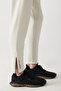 Men's Ecru Elastic Waist Lace-Up Zipper Long Soft Touch Regular Fit Sweatpants A41Y3401 - 8