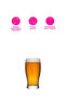 Belek Glass Beer Cup Set of 6 380 ml (Soft Drink Glass) - 5