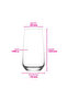 Lal Glass Soft Drink Glasses 6-Pack 480 ml (Large Water/Cocktail Glasses) - 5