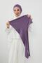 Combed Cotton Boneli Ready-Made Combed Cotton Hooded Shawl Two-Piece Set, Ps-57, Purple 2 - 3