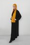 Combed Cotton Boneli Ready-Made Combed Cotton Hooded Shawl Two-Piece Set, Ps-57, Mustard - 6