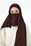 Neck-Covering Veil Featuring Combed Cotton Boned Shawl, Ps-58 - 8
